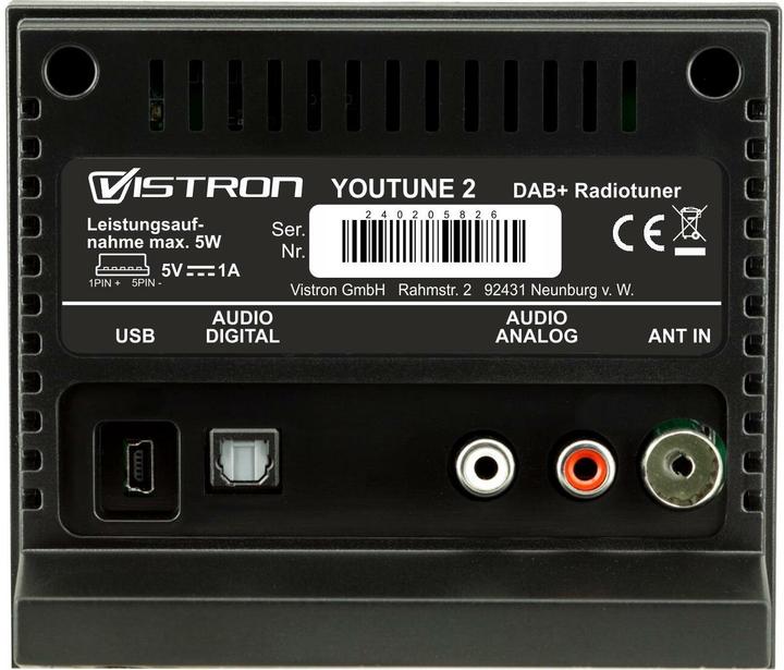 Actual product image Vistron CE Youtune2 (DAB+, VHF)