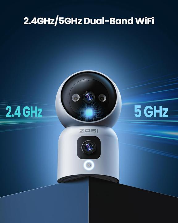 Actual product image Zosi Überwachungskamera mit Dual-Objektiv und KI-Erkennung