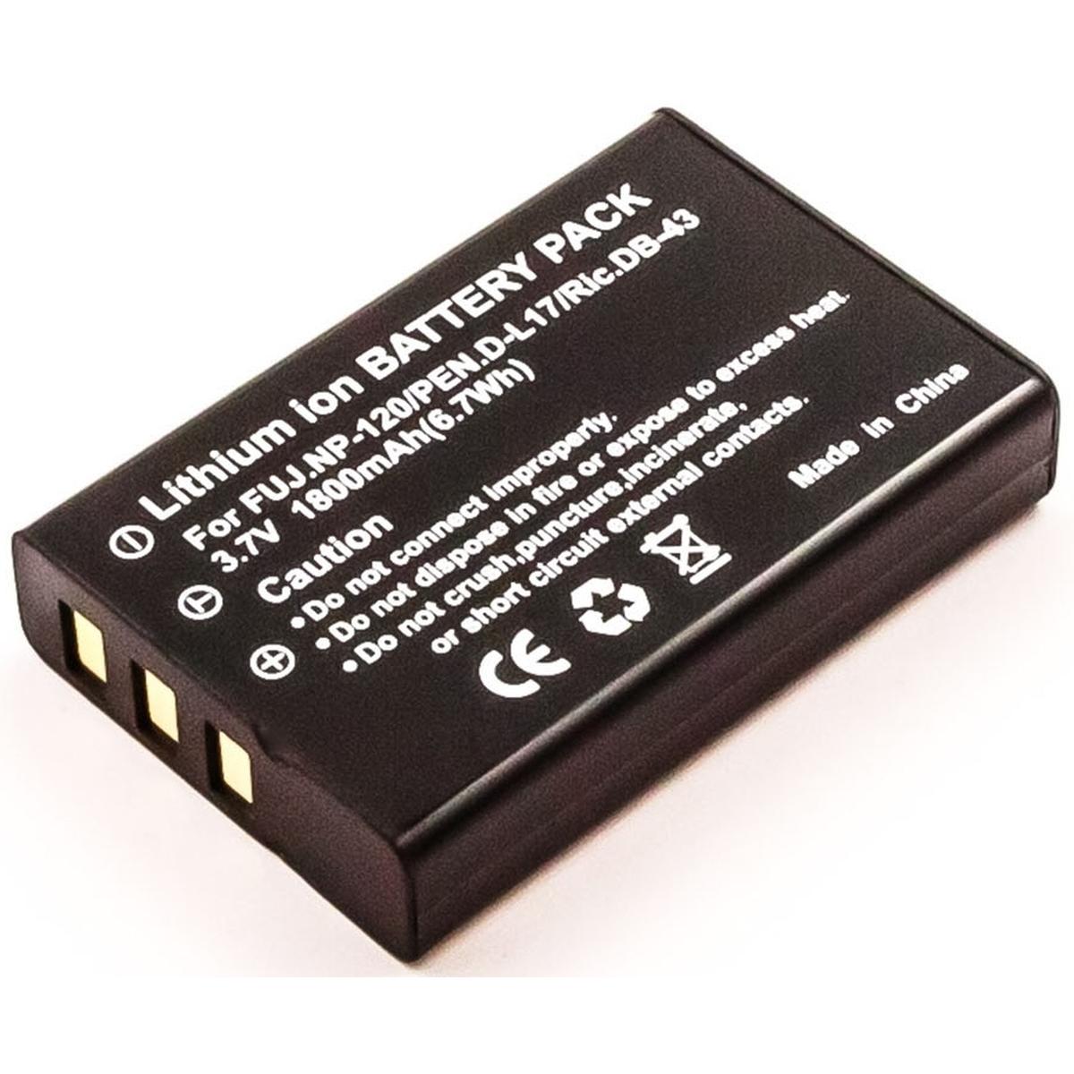 AGI Akku kompatibel mit Jay-Tech JTC NP-120 - Akku - 1.600 mAh (Akku), Kamera Stromversorgung, Schwarz