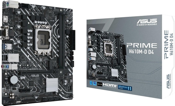 Image du produit ASUS PRIME H610M-D D4 (LGA 1700, Intel H610, mATX)