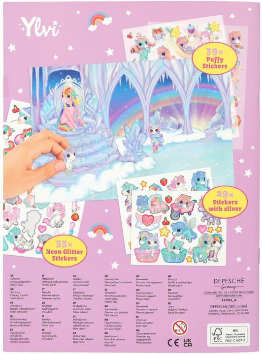 Image du produit Depesche Ylvi - Livre d'autocollants Licorne (0412703)