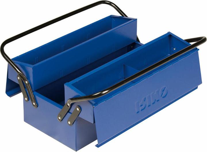 Irimo Werkzeugbox mit festem Handgriff, 3 Fächer, 400 x 210 x 190