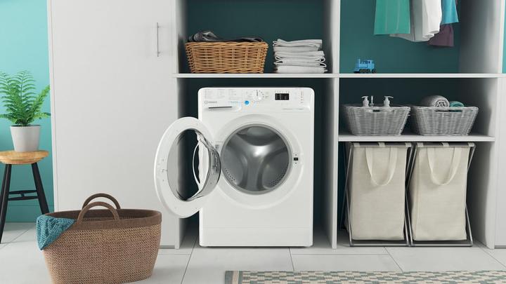 Image du produit Indesit BWSA 7125X WV FR Lave-linge à chargement frontal 7 kg 1200 tr/min B Blanc (7 kg, Gauche)