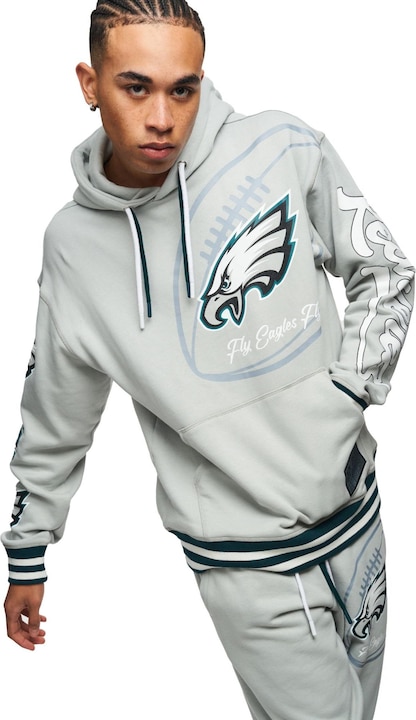 Produktbild Recovered Re:covered Fleece Hoody - PATCHES Philadelphia Eagles - XL (XL)