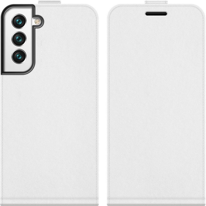Thumbnail - Cover-Discount Galaxy S22 - Klassisches Flip Case vertikal weiss (Samsung Galaxy S22), Smartphone Hülle, Weiss