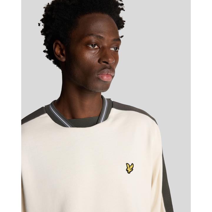 Actual product image Lyle and Scott Contrast Stripe Sweatshirt (L)