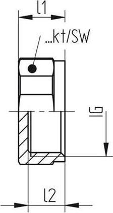 Actual product image Mateu Sealing cap hexagonal 3/8"