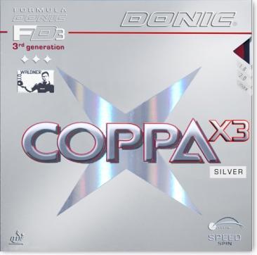Donic Coppa X3 (Silver) rubber (2 mm)