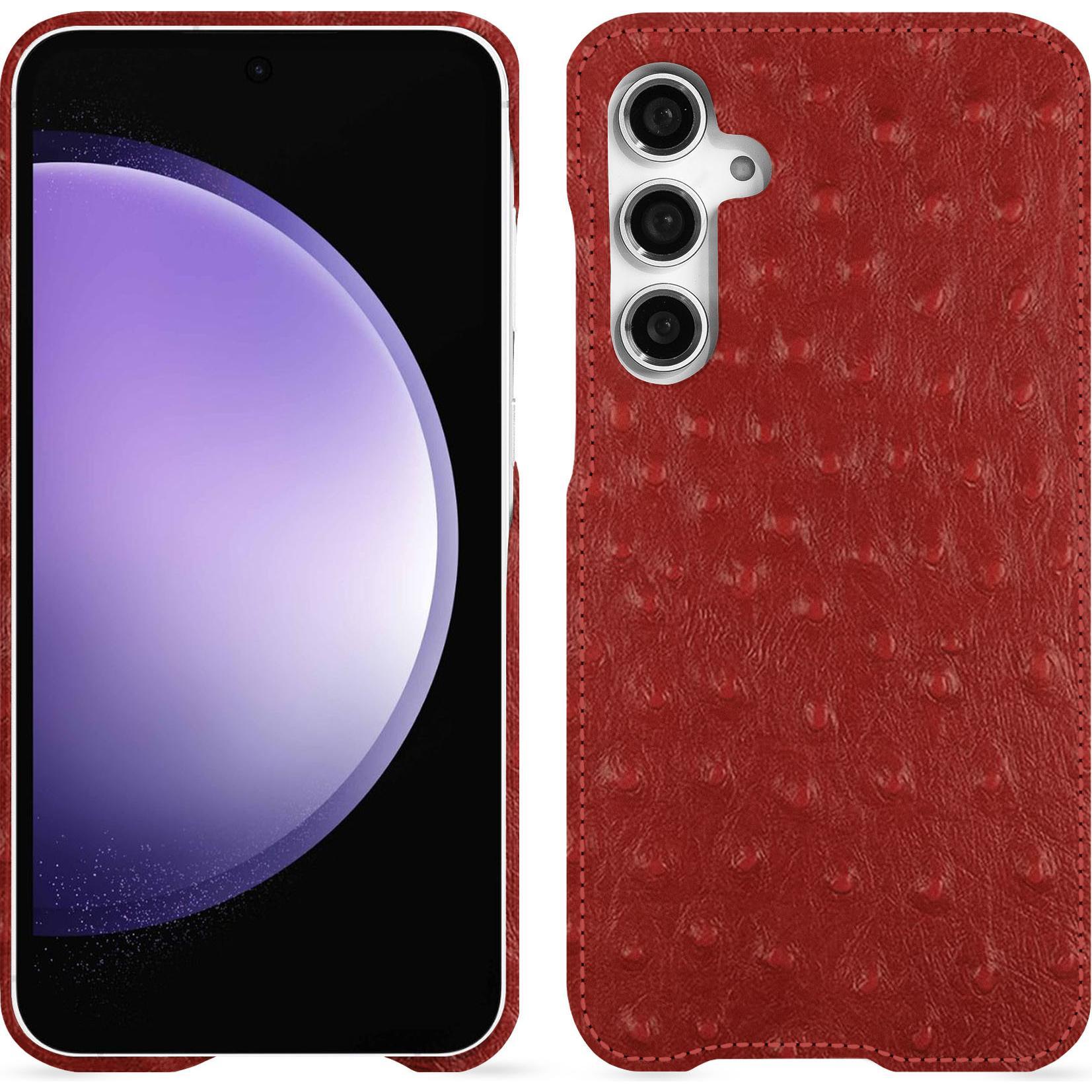 Noreve Lederschutzhülle (Samsung Galaxy S23 FE), Smartphone Hülle, Rot