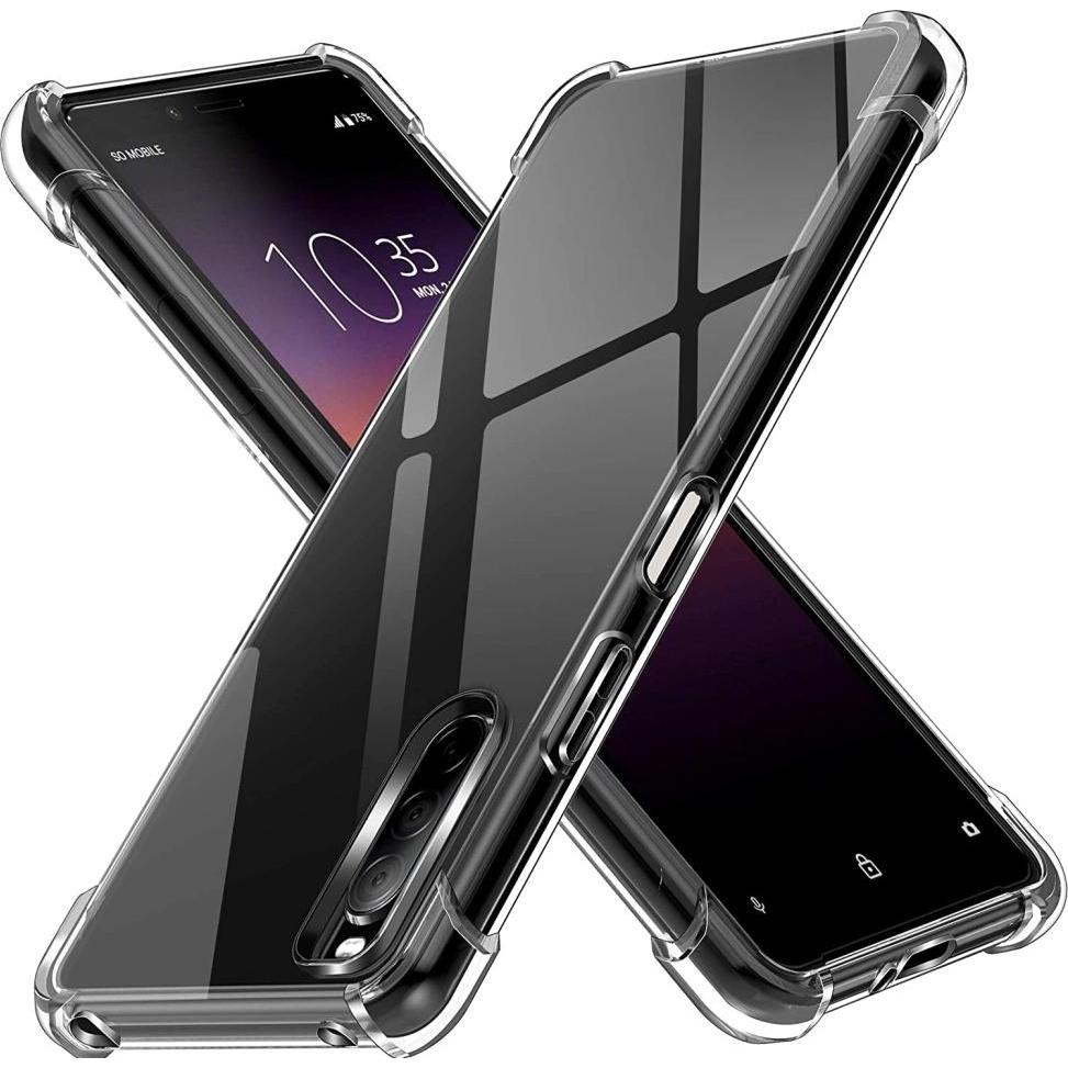 Screenguard Sony Xperia 10 II Hülle Crystal Soft Airbag Bumper (Sony Xperia 10 II), Smartphone Hülle, Transparent
