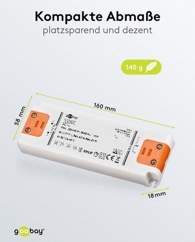 Produktbild Goobay LED-Trafo Konstantspannung SET