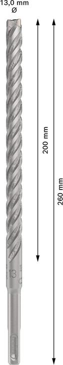 Actual product image DIY PRO SDS plus-5X hammer drill bit, 13 x 200 x 260 mm (13 millimetres)