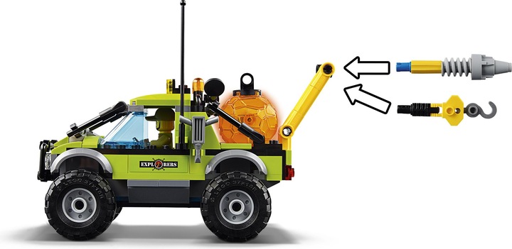 Produktbild LEGO City Vulkan-Forschungstruck (60121, LEGO City)