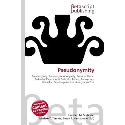 Pseudonymity, Fachbücher