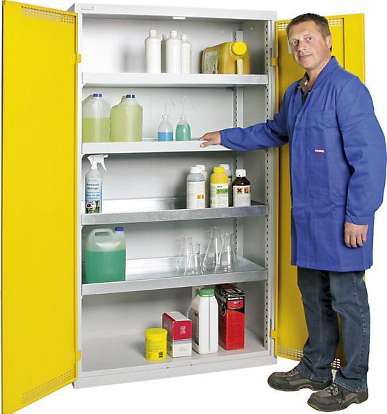 Produktbild kaiserkraft Umweltschrank, Türen gelocht (100 cm, 180 cm)