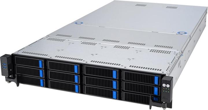 ASUS Server RS521A-E12-RS12U/1G/1.6kW/12NVMe/FAN/RH/OCP/GPU (Rack Server)