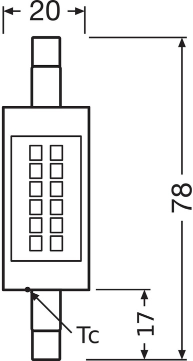 Image du produit Osram Ligne fine (R7, 7 W, 806 lm, 1 x, E)