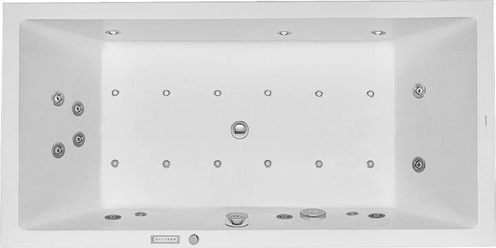 Duravit Rechteck-Whirlwanne STARCK 252 l 180x90 we 2 RS Combi-System E