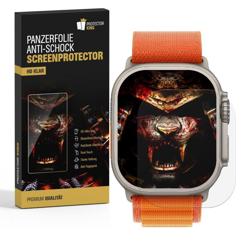 Thumbnail - Protectorking 3x Panzerfolie Anti-Shock HD Klar, Smartwatch Zubehör