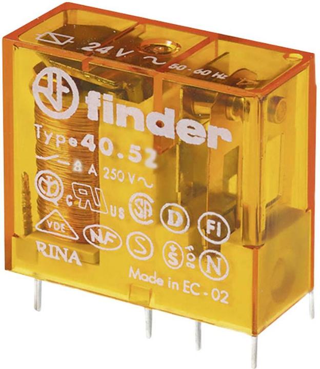 Actual product image Finder 40.52.8.240.0000 Print relay 240 V/AC 8 A 2 CO contact 1 pc.