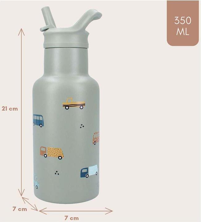 Image du produit Kidzroom Trinkflasche Sweet Sips Fahrzeuge, 350ml (0.35 l)