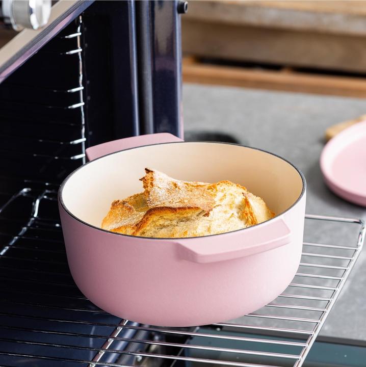 Productafbeelding KitchenAid braadpan email 22cm - gedroogde roos - beperkte editie (26 cm, Braadpan + kasserol, Gietijzer)