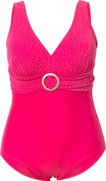 Produktbild Ulla Popken Badeanzug, Zierring, Softcups, tiefer Rückenausschnitt (54)