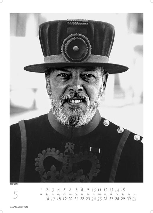 Produktbild London schwarz-weiss 2026 L 59x42cm