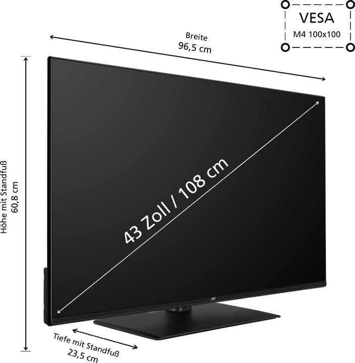 Produktbild JVC LT-43VF5355 LED-TV FHD SMART TIVO (43", LED, Full HD, 2024)