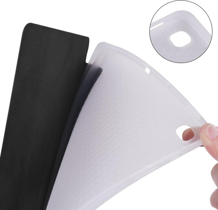 Produktbild König Design Schutz Tablet Hülle für Samsung Galaxy Tab S6 Lite Case Cover Tasche 360 Schwarz (Galaxy Tab S6 Lite)