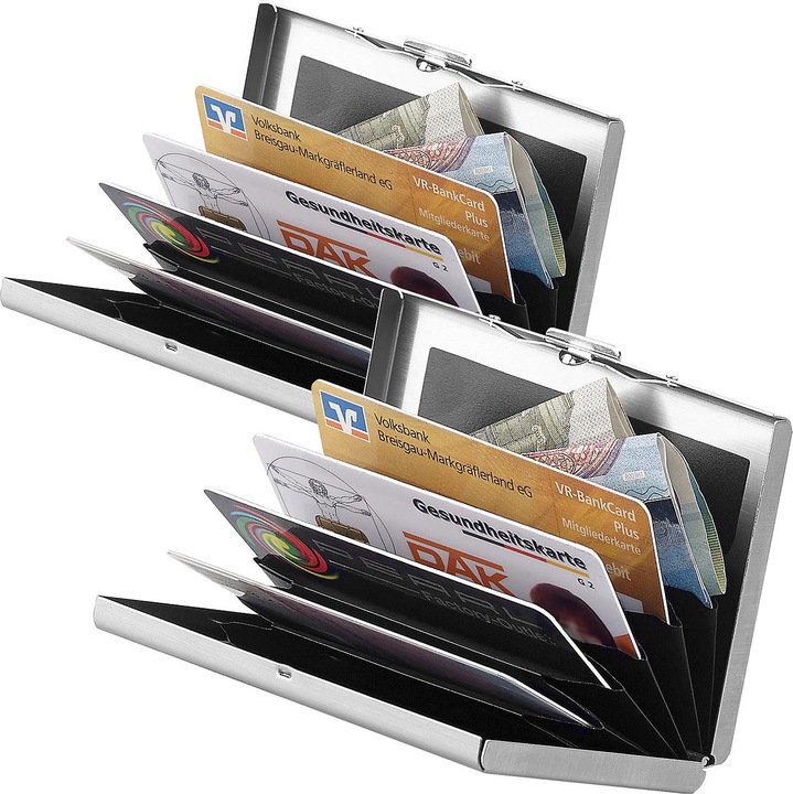 Actual product image Xcase Set of 2 Flat RFID Card Case