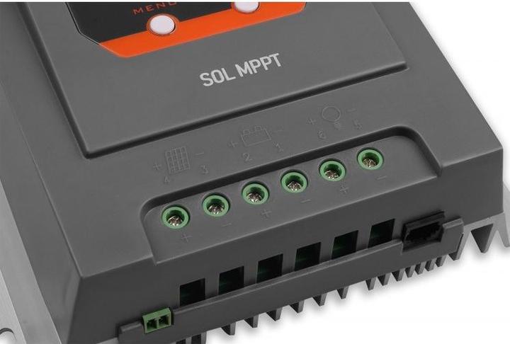 Actual product image No Name SOL MPPT solar controller 30A (100V) 12/24V + LCD + BLUETOOTH