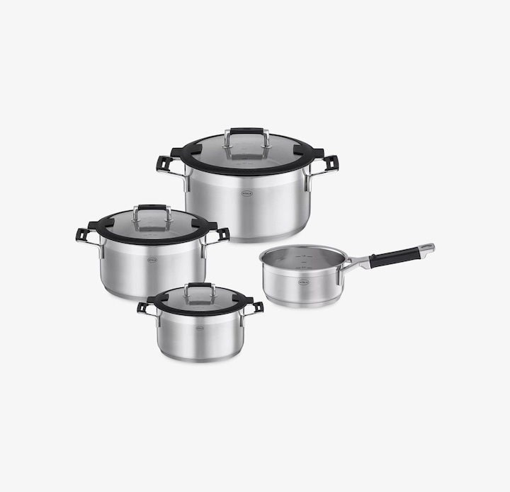 Actual product image Rösle Röse Silence PRO pot set 4 pcs. (24 cm, Pan set + pot set, Stainless steel)