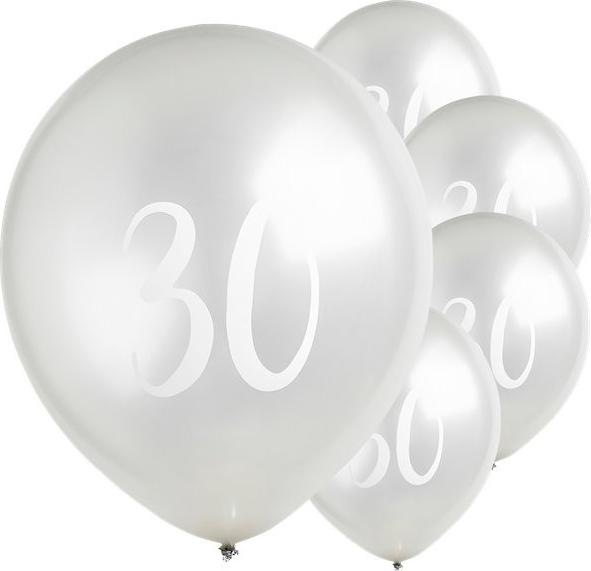 Produktbild Hootyballoo Silberne Luftballons 30 Jahre
