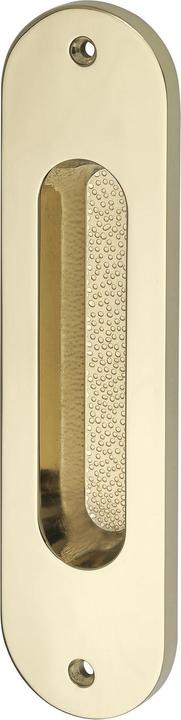 Produktbild Marchesi Schiebetürmuschel (Muschelgriff) oval 38x152mm Griff Messing poliert PVD