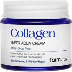 Farm Stay FARMSTAY Collagen Super Aqua Cream kolegenowy krem intensywnie nawadniający Water Drop 80ml (Körpercreme, 80 ml)