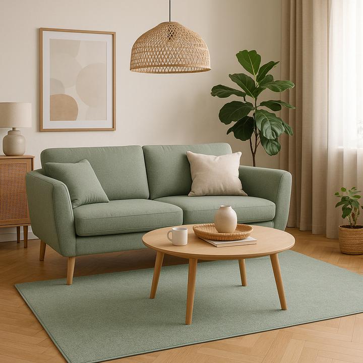 Produktbild Snapstyle Hochflor Velours Teppich Mona (100 x 100 cm)