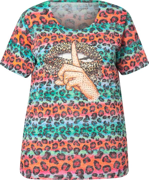 Image du produit Angel of Style T-Shirt, A-Linie, Kussmund, Leo-Streifen. (52)
