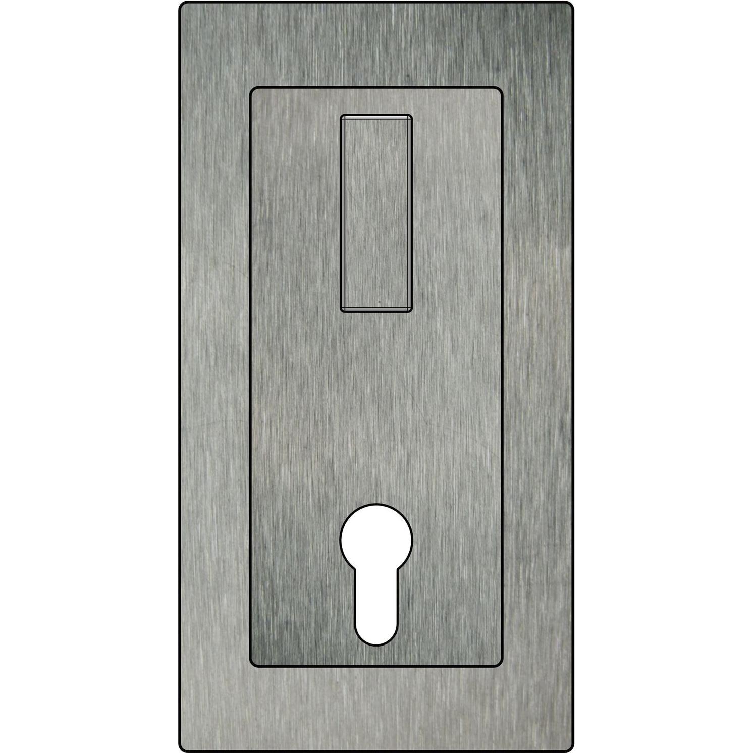 Schänis, Türgriff + Fenstergriff, Einlassmuscheln (Türgriff)