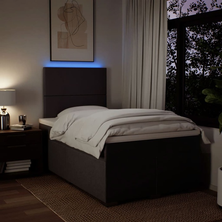 Produktbild VidaXL Bo x springbett mit Matratze 120 x 190 cm Stoff (120 x 190 cm)