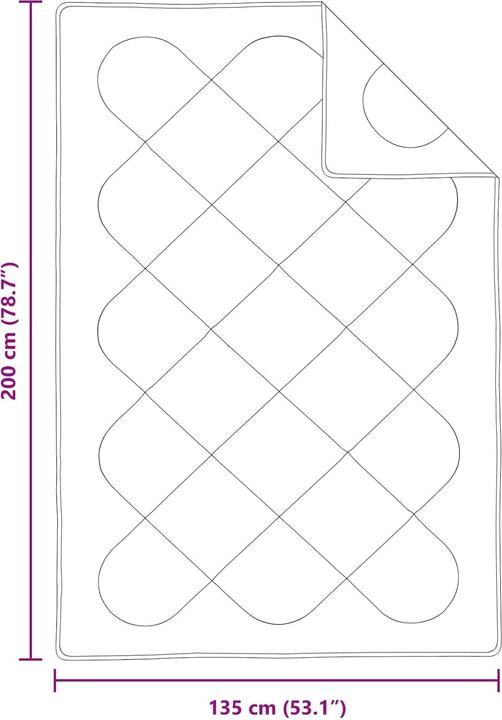 Image du produit vidaXL Bettdecken Set (2560 g, Polyester, 200 x 135 cm)