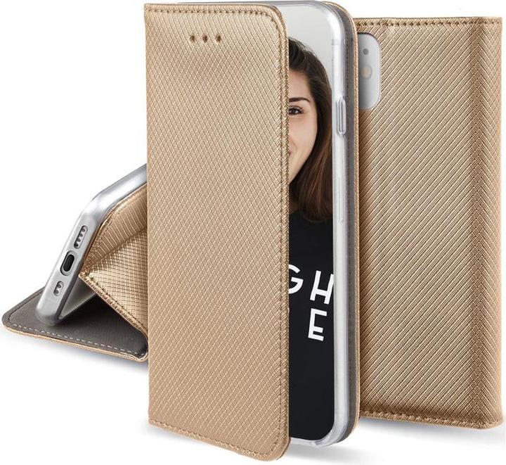 Produktbild OEM Smart Magnet Hülle für Samsung Galaxy A12 / M12 gold (Samsung Galaxy A12)