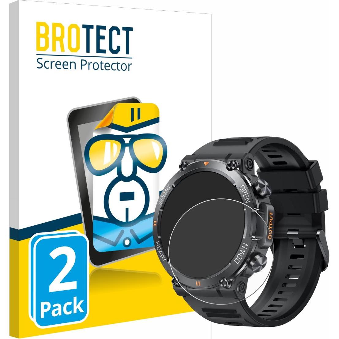 Thumbnail - BROTECT Schutzfolie Displayschutz Klar, Smartwatch Schutzfolie, Transparent