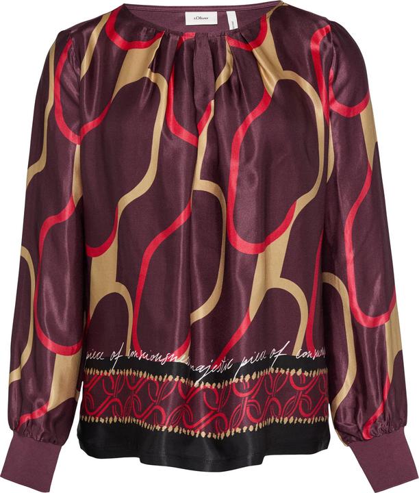 Produktbild S.Oliver T-Shirt Shirt im Fabricmix mit Raff-Details (44)