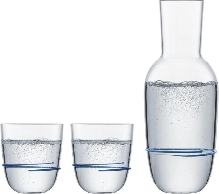 Produktbild Zwiesel 1382 KARAFFE 0,75 + 2 BECHER 42 AURA BLAU (0.52 l)