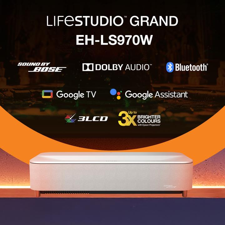 Produktbild Epson Lifestudio Grand Plus EH-LS970W (4K, 4000 lm, 0.16 - 0.4:1)