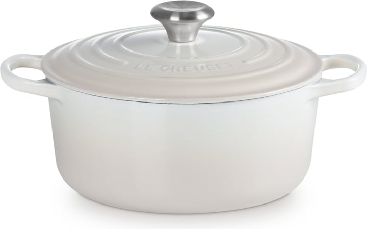 Le Creuset Bräter Signature Ø 24cm, rund (24 cm, Bräter + Schmortopf, Gusseisen)