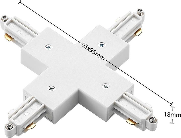 Produktbild Lindby X-Verbinder 1-Phasen-System, weiss