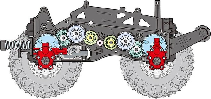 Produktbild Tamiya 1/14 RC Monster Beetle Trail (GF-01TR)