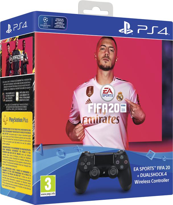 Produktbild Sony PS4 Dualshock 4 Wireless Controller + FIFA 20 (PS4)